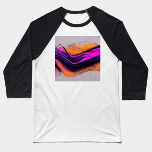 Minimal Abstract Lines #5 Baseball T-Shirt